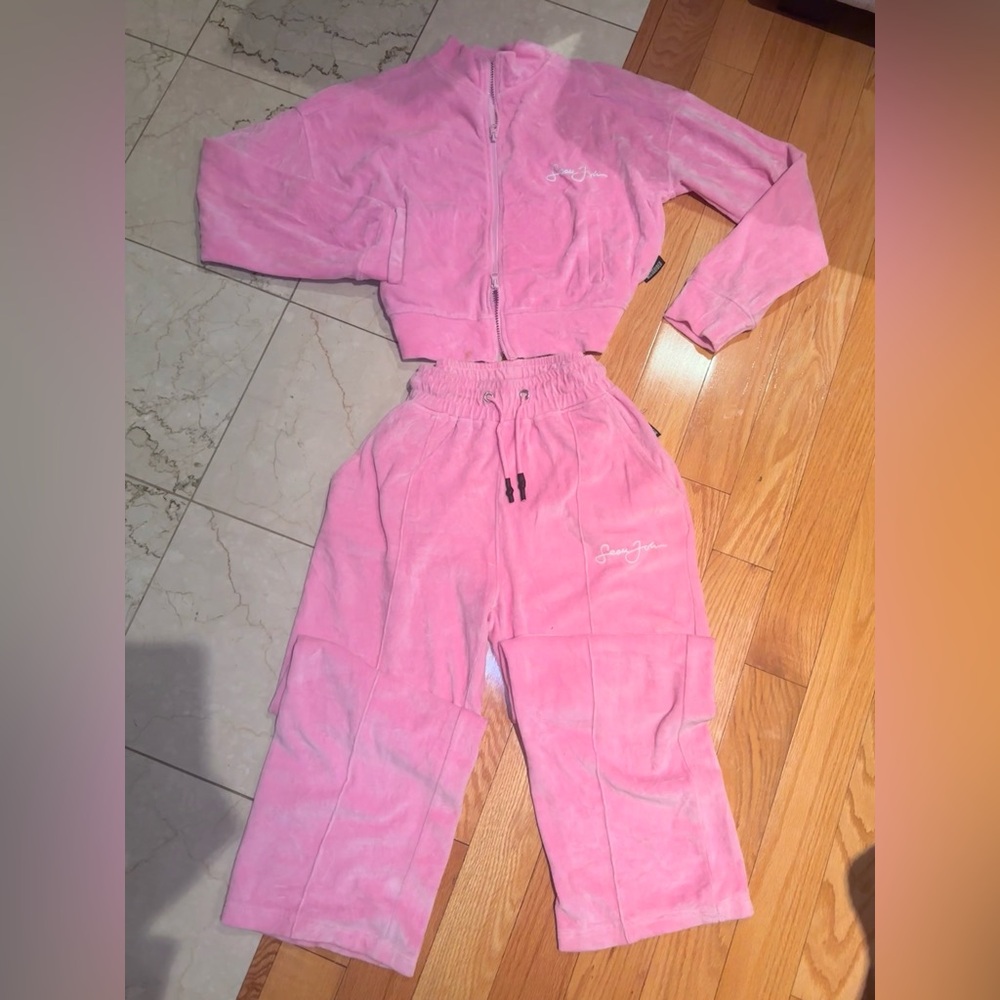 Misguided velour tracksuit set bubblegum pink